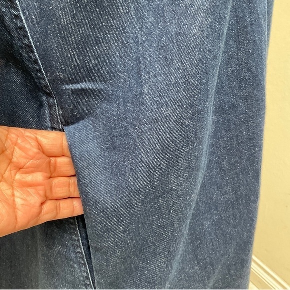 COS Denim V-Neck Buttoned Down Dress Size 2 - Picture 6 of 14